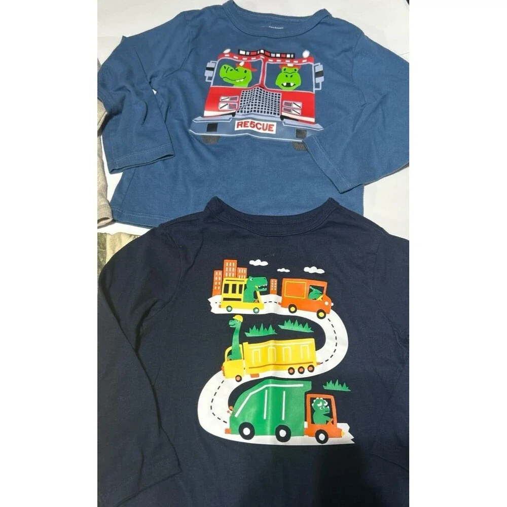 Baby Boy 18 Months Dinosaur Shirt Bundle - 6-Piece Variety Set
